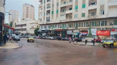 7 صور ترصد هطول  الأمطار الغزيرة على الإسكندرية لليوم الثاني