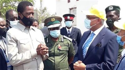 الرئيس الزامبي يتفقد مشروع المزرعة المصرية الزامبية المشتركة