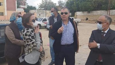 نائب محافظ الإسكندرية تتفقد المشروعات الجاري تنفيذها بالعامرية