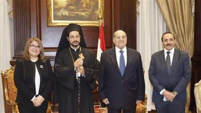 رئيس مجلس الشيوخ يستقبل المعاون البطريركي للأقباط الكاثوليك