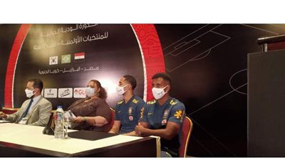 رودريجو يحضر مؤتمر تقديم دورة المنتخب الأولمبي مع البرازيل وكوريا الجنوبية