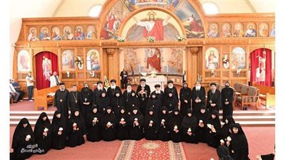 البابا تواضروس يترأس صلوات رهبنة ١٧ في دير العذراء بالنوبارية