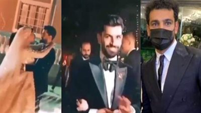 فيديو جديد من حفل زفاف شقيق محمد صلاح.. والفرعون المصري يظهر بـ