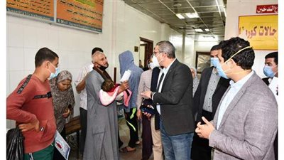 محافظ الفيوم يفاجئ المستشفى العام لمتابعة سير العمل