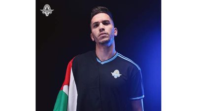 وادي بعلم فلسطين:٣ أسباب وراء اختياري بيراميدز.. وابن فلسطين مليء بالتحدي | صور