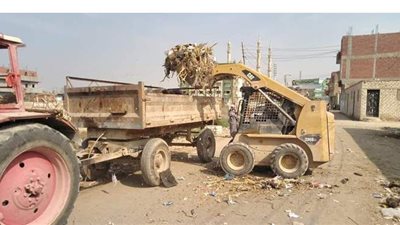 إزالة ٨8 طن مخلفات من شوارع الفيوم