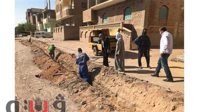 رئيس غارب يباشر أعمال توصيل خطوط الغاز بمنطقة الإيمان | صور