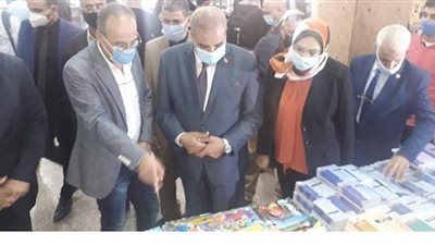 هيثم الحاج علي ومحمد المحرصاوي يفتتحان معرض الكتاب بجامعة الأزهر | صور