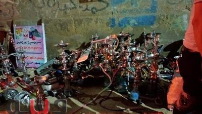 التحفظ على 65 شيشة في حملة مكبرة ببني سويف