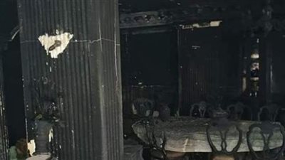 انتداب المعمل الجنائي لبيان سبب حريق فيلا مستخدمة كإستوديو لتصوير فيلم بدهشور