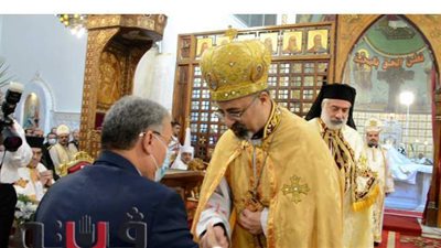 محافظ المنيا يشهد حفل تجليس الأنبا باسيليوس مطراناً لإبراشية الاقباط الكاثوليك
