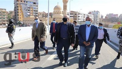 محافظ بني سويف يتفقد كوبري مزلقان المديرية.. ويؤكد: الافتتاح خلال أيام | صور