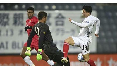 مينامينو يقود اليابان للفوز على بنما 0/1 وديا