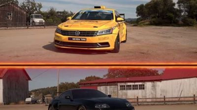 سباق تسارع بين فولكس فاجن باسات معدلة وتويوتا سوبرا MK4 | فيديو