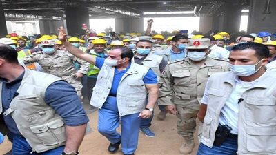 السيسي يتفقد مدينة مصر الدولية للألعاب الأولمبية بالعاصمة الإدارية
