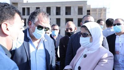 وزيرة الصحة تتفقد أعمال مستشفى الطور التعليمي الجديد بتكلفة ٧٥٠ مليون جنيه