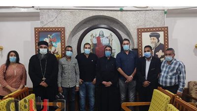 وفد من مستشفى أرمنت  في زيارة لدير مارجرجس بالرزيقات | فيديو وصور