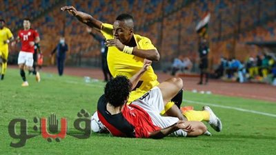 مصر ضد توجو.. العارضة تحرم مصطفى محمد من الهدف الأول بعد 30 دقيقة