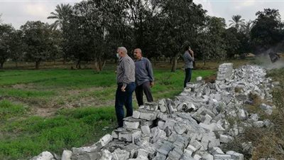 تنفيذ حالتي إزالة لتعديات على أراضي زراعية بالإسماعيلية |  صور