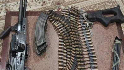 العثور على رشاش جرينوف داخل مسكن مسجل خطر بأسيوط