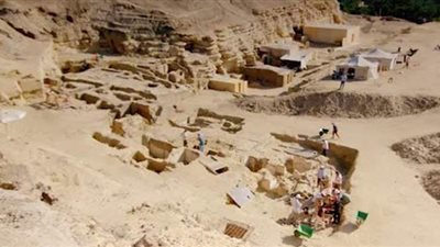 لحظة العثور على أكبر اكتشاف أثري في سقارة | فيديو