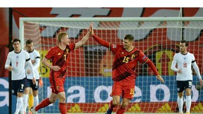 بلجيكا تفوز على إنجلترا 0/2 وتعزز صدارتها للمجموعة بدوري الأمم الأوروبية