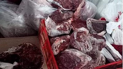 ضبط 3 أطنان لحوم غير صالحة للاستهلاك الآدمي بالجيزة | صور