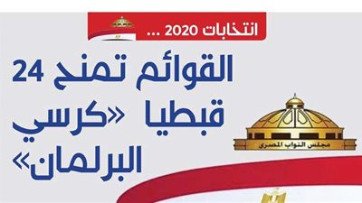 انتخابات 2020 ... القوائم تمنح 24 قبطيا  