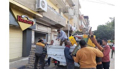 رفع ٥٠٢ إشغال بمركز دمنهور وكفر الدوار  في  البحيرة