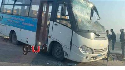 التحقيق مع السائق المتسبب في انقلاب أتوبيس مدارس وإصابة 9 تلاميذ بالهرم