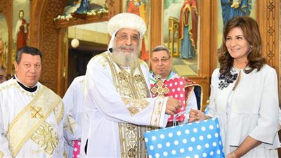 وزيرة الهجرة:  البابا تواضروس الثاني رمزا للمحبة والتواضع والسماحة والعطاء