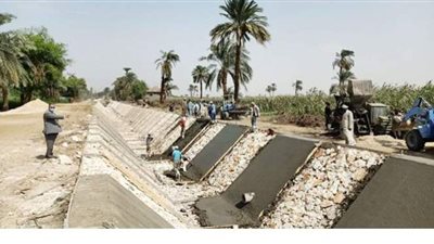 تحويل زمام الأراضي الواقعة بمحازاة مشروع تبطين الترع إلى الري الحديث