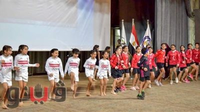 استعراض لفريق الجمباز بنادي بني سويف في ندوة «لا للتعصب» | فيديو