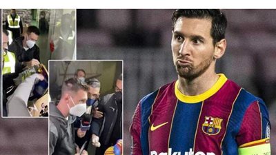 استجوبوه لمدة ساعة.. التحقيق مع ميسي في مطار برشلونة | فيديو