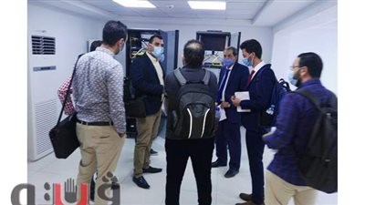 رئيس جامعة الأقصر يستقبل لجنة مركز الاختبارات الإلكترونية | صور