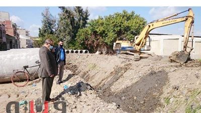 انتظام سير أعمال تغطية ترعة عبدالسلام المستجدة بالشرقية