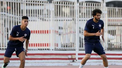 زيزو وعلاء يشاركان في مران الزمالك كاملا