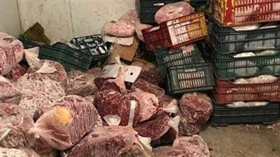 مصادرة 3 أطنان لحوم ودواجن فاسدة داخل ثلاجة بالقاهرة