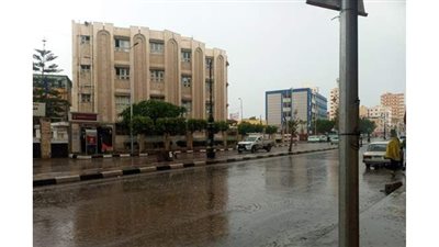هطول أمطار غزيرة على عدد من المدن بالبحيرة | صور