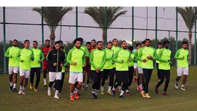 مران تكتيكي لسيراميكا كليوباترا في معسكر الإسماعيلية