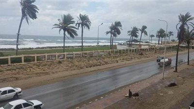 أمطار غزيرة على شمال سيناء.. والمحافظة ترفع درجة الاستعداد