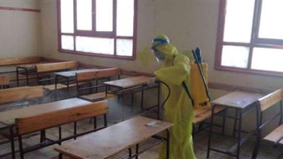 عقب وفاة مدير مدرسة بكفر الشيخ .. الطب الوقائي يطهر مدرستين