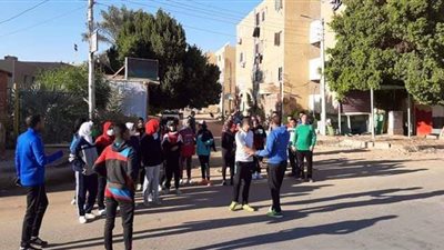 تنفيذ مشروع تنشيط الرياضة بالأحياء السكنية في الوادي الجديد