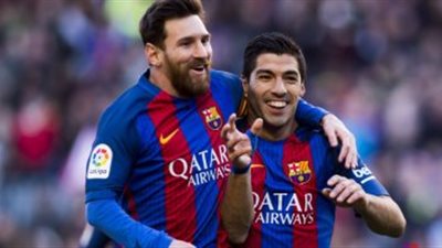 ميسي وسواريز يقودان هجوم برشلونة أمام فالنسيا بنصف نهائي الكأس