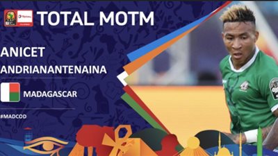 أنيسيت أفضل لاعب في مباراة مدغشقر والكونغو الديمقراطية
