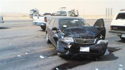 إصابة شخصين بينهما أمين شرطة بحادث تصادم في البحيرة