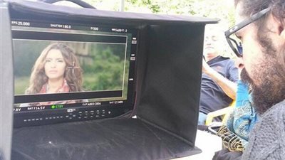 بالصور.. «كارمن سليمان» تبدأ تصوير كليب جديد