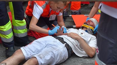 إصابة سائح أمريكي في مهرجان إسباني للثيران (فيديو)