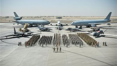 صورة توضح حجم القوة العسكرية للتحالف الدولي ضد «داعش»