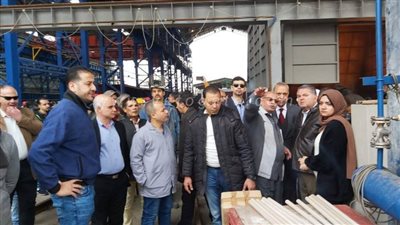 وزير قطاع الأعمال يتفقد مشروع تطوير مصانع الدلتا للصلب بشبرا الخيمة| صور